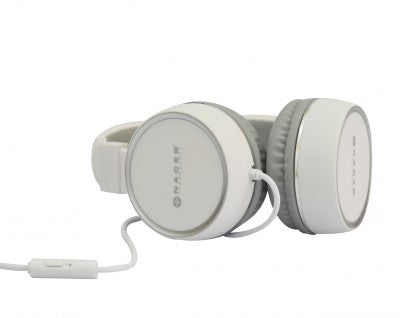 Audífonos Naceb Technology NA-0310B, Blanco, 3.5 mm, 1.2 m, 110 DB +- 3DB