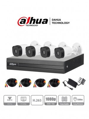 Kit de Videovigilancia Dahua Technology DH-KIT/XVR1B04-I/4-B1A21N-0360B, 4, 1920 x 1080 Pixeles