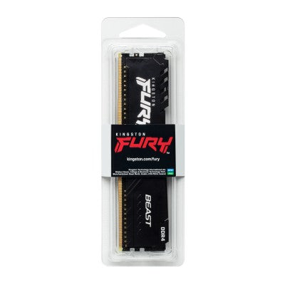 MEMORIA RAM KINGSTON FURY BEAST BLACK 8GB 3200MT/S DDR4 CL16 DIMM